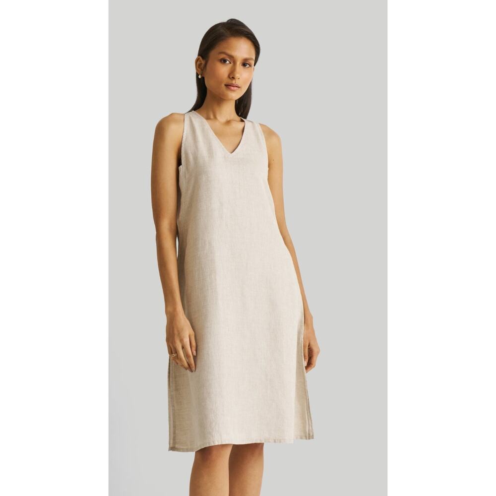 NWT reistor Reading Tea Leaves Dress Hemp Slub Sustainable Minimalist Coastal